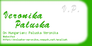 veronika paluska business card